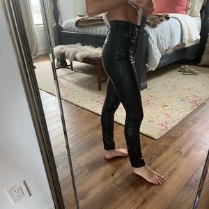 Mother Denim Leather Pants